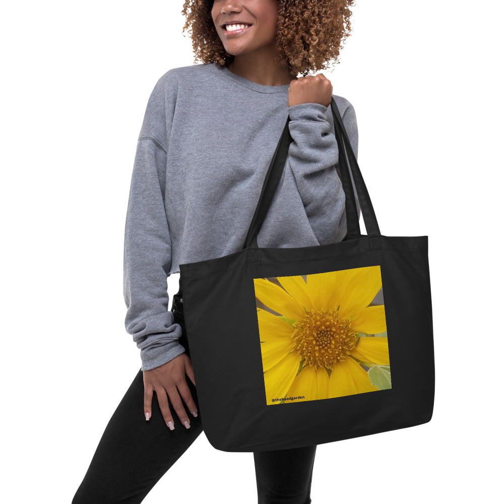 Sunflower Large organic tote bag