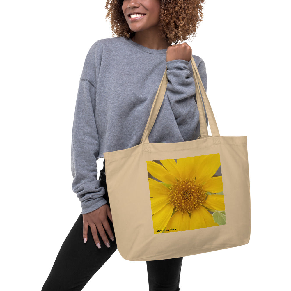 Sunflower Large organic tote bag